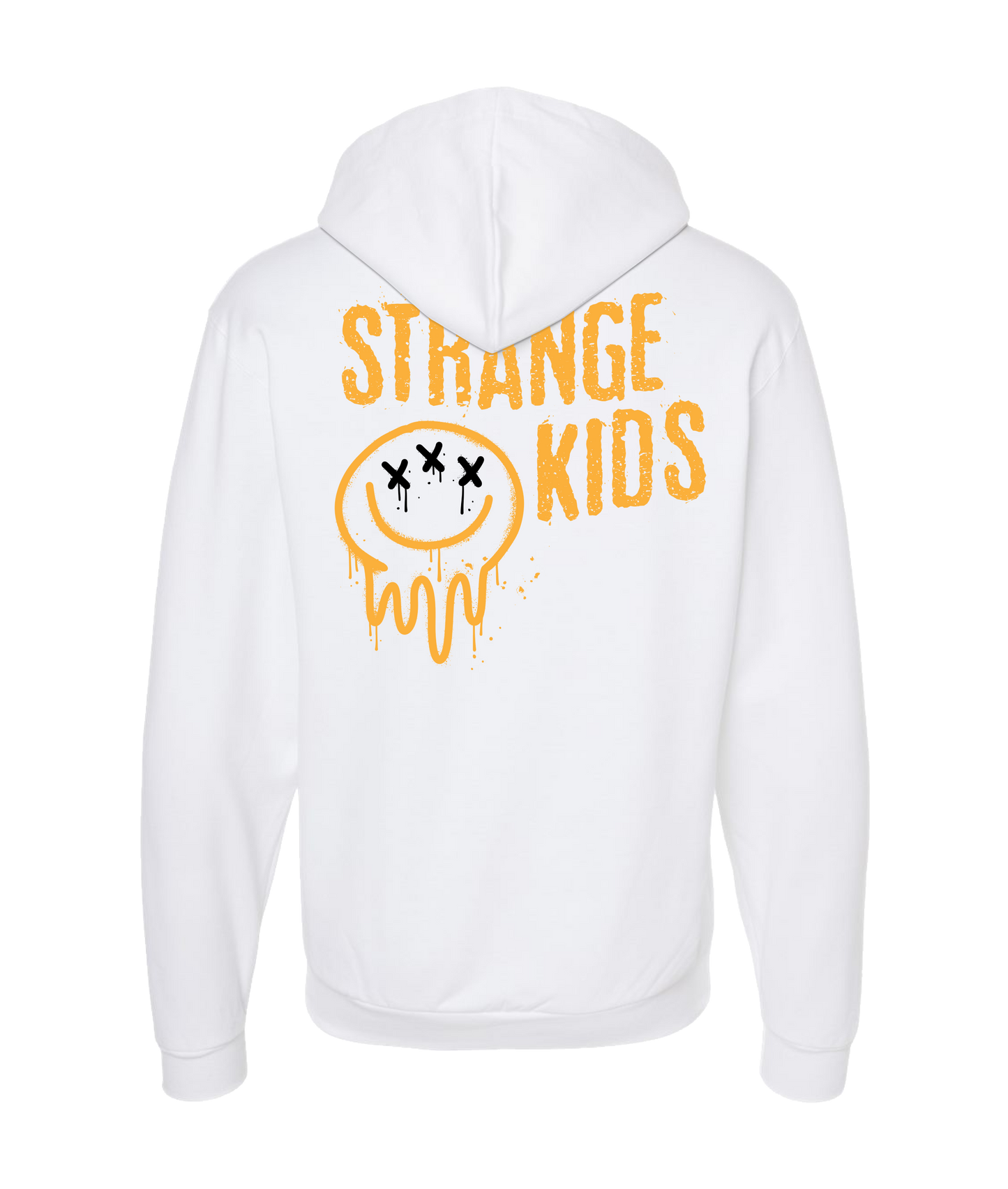 Strange Kids - Smile Stacked - White Zip Up Hoodie