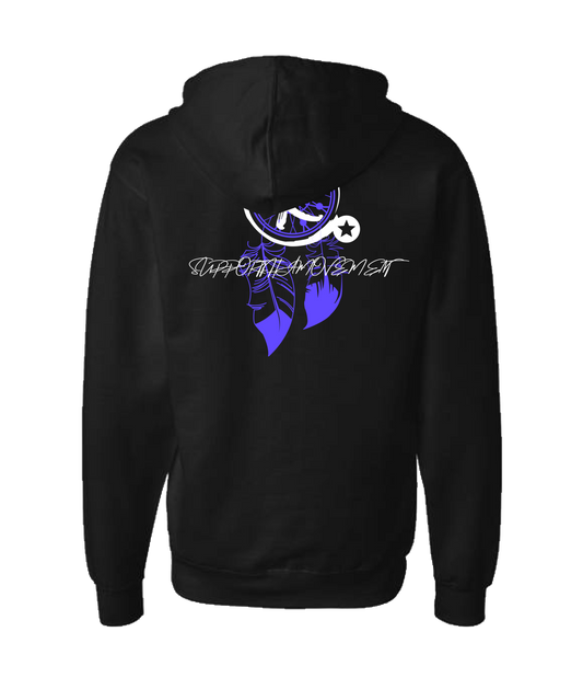 SupportThaMovement - DREAMCATCHER - Black Zip Up Hoodie