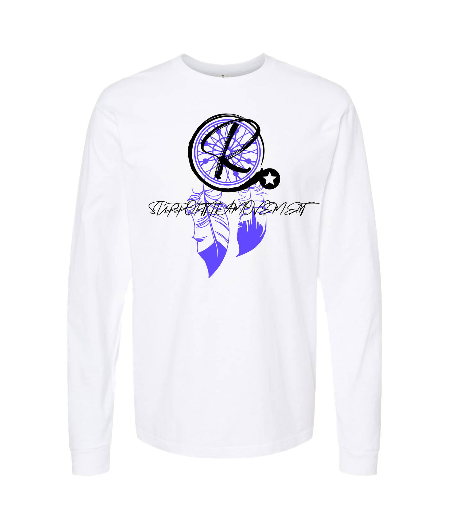 SupportThaMovement - DREAMCATCHER - White Long Sleeve T