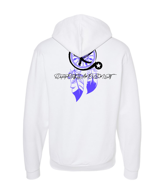 SupportThaMovement - DREAMCATCHER - White Zip Up Hoodie
