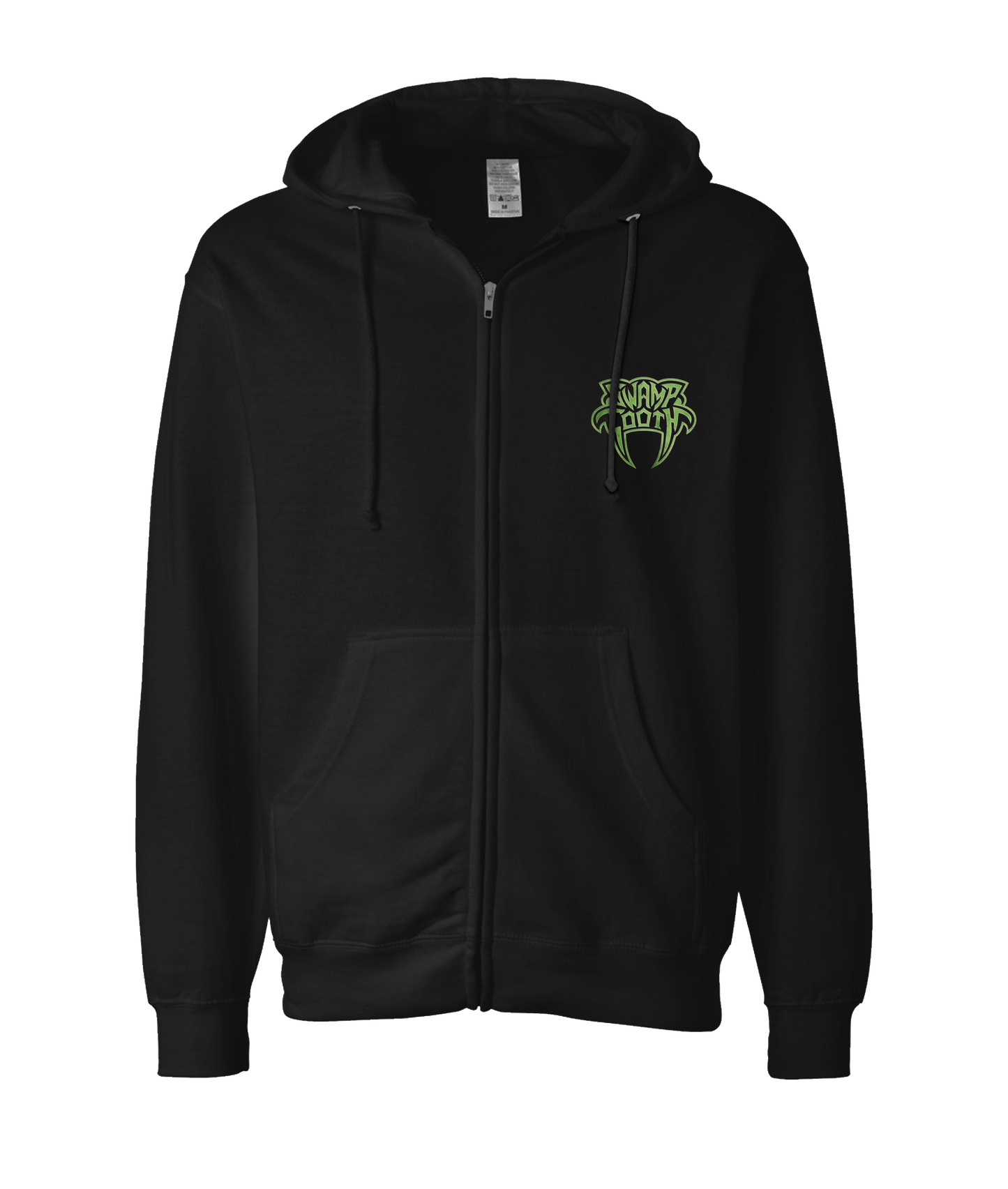 Swamp Tooth - Logo - Black Zip Up Hoodie