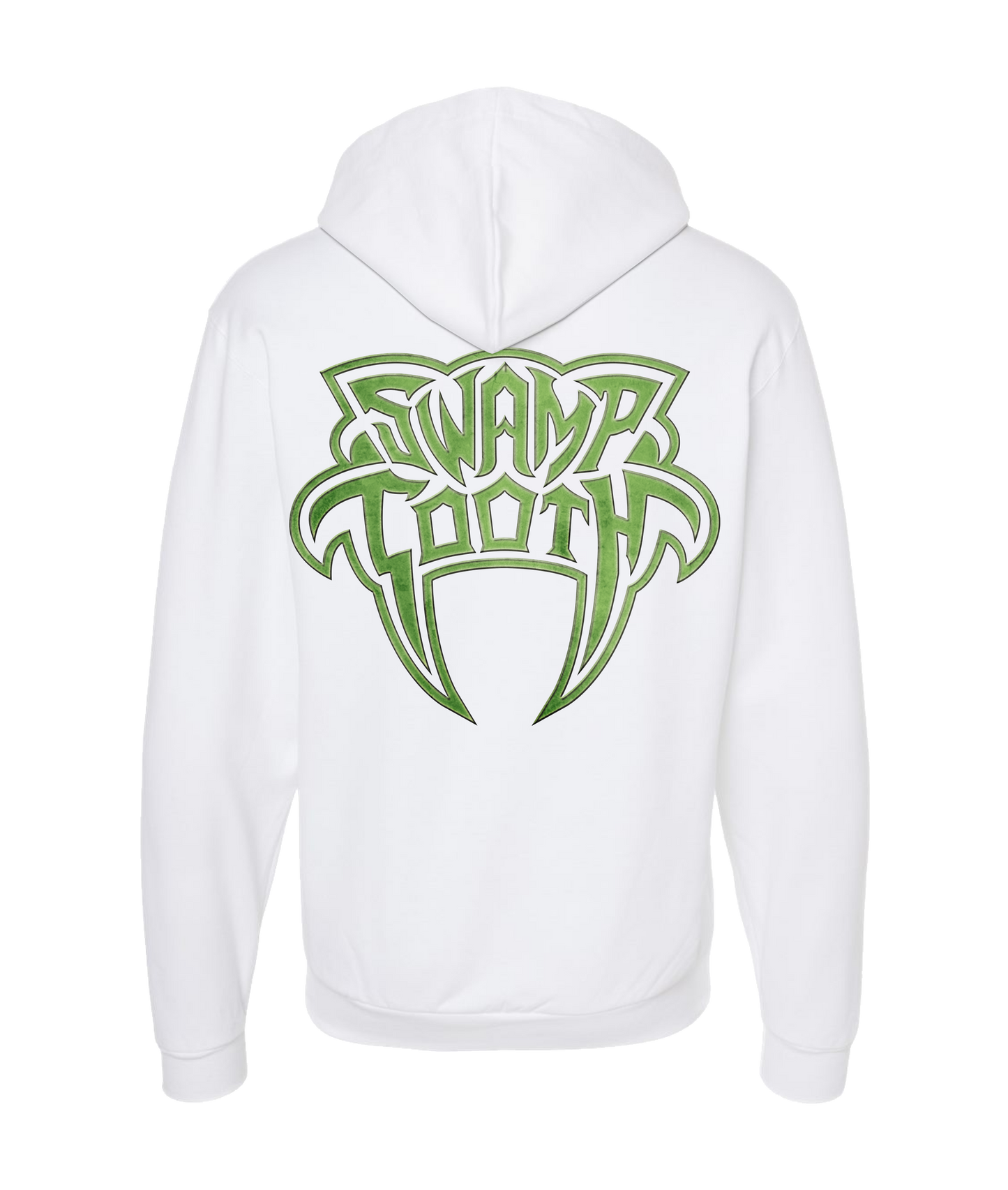 Swamp Tooth - Logo - White Zip Up Hoodie