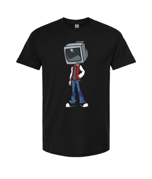 Static Snow - TV Head 1 - Black T-Shirt