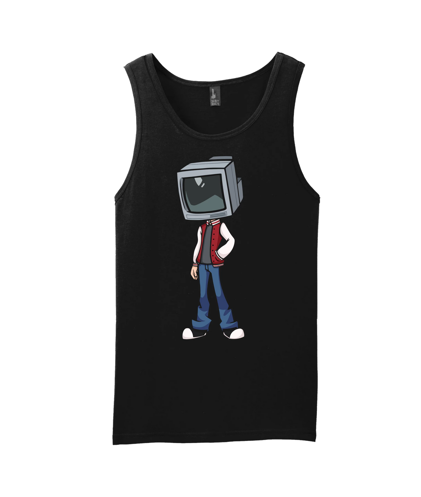 Static Snow - TV Head 1 - Black Tank Top