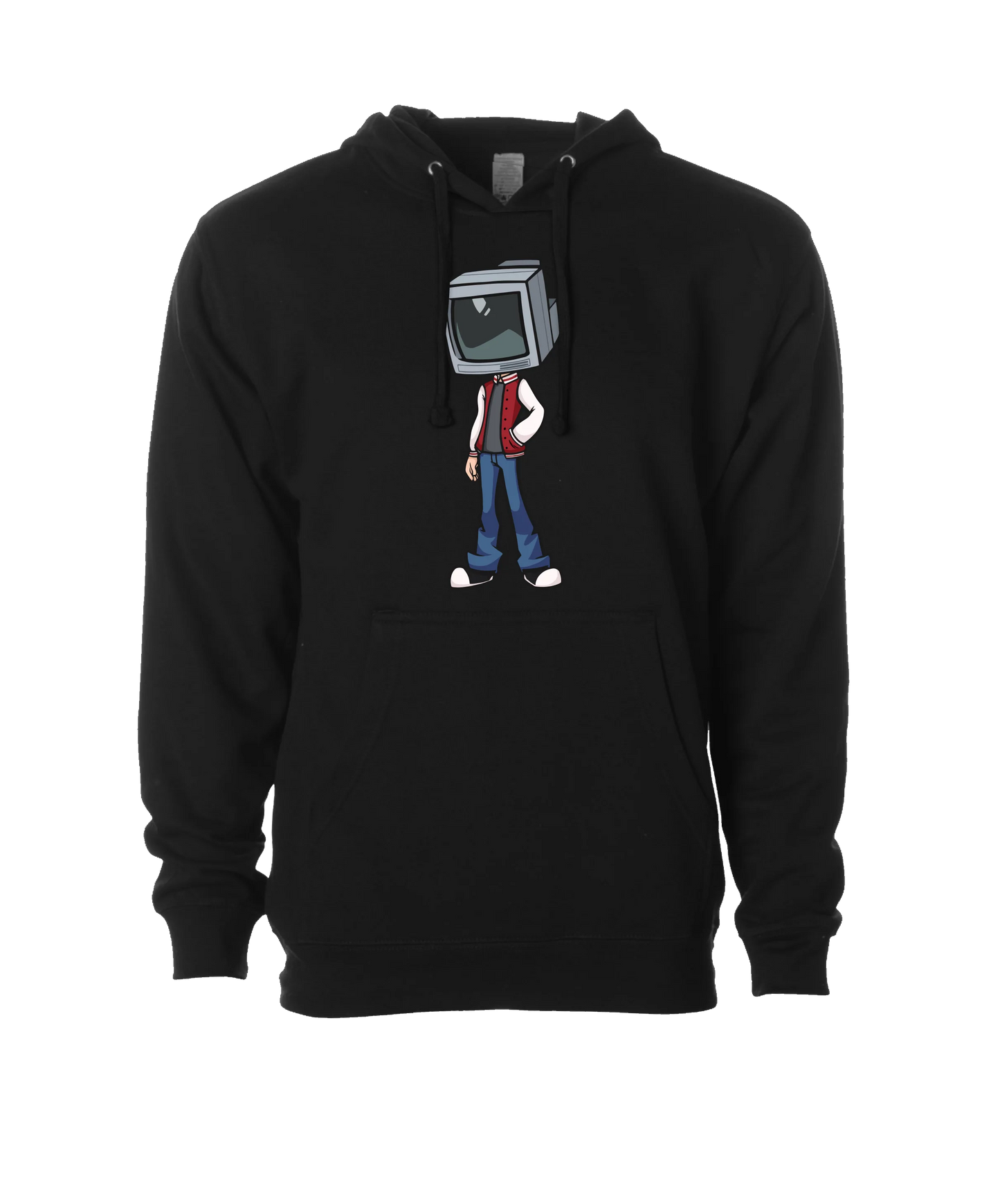 Static Snow - TV Head 1 - Black Hoodie