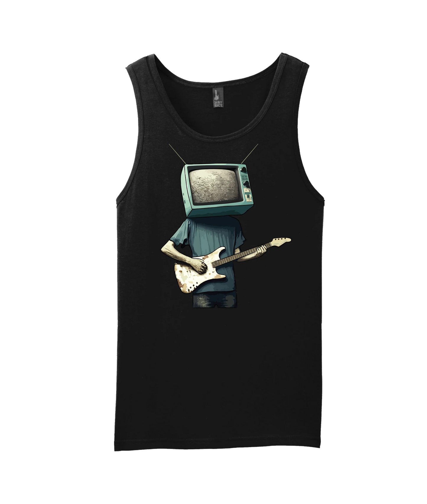 Static Snow - TV Head 2 - Black Tank Top