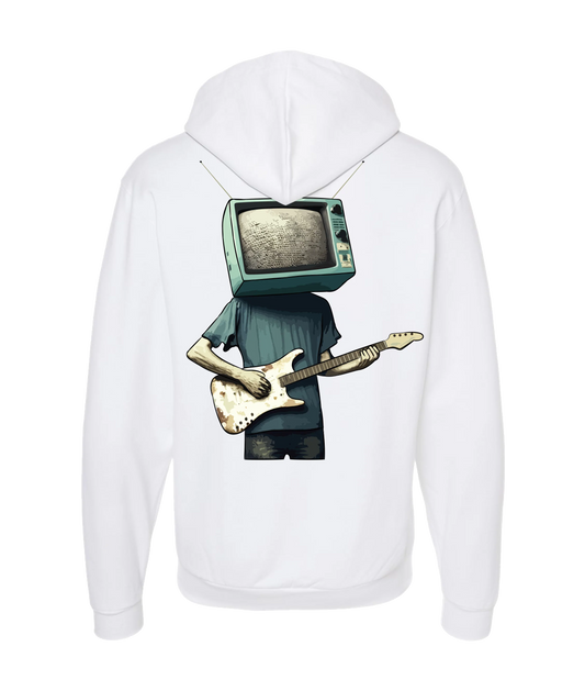 Static Snow - TV Head 2 - White Zip Up Hoodie