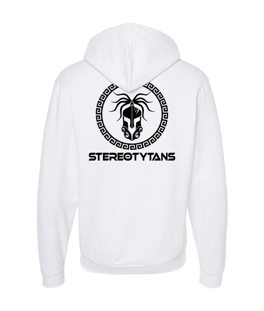 Stereotytans - Circle Logo - White Zip Up Hoodie