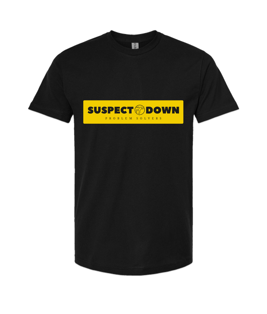 Suspect Down - PROBLEM SOLVERS - Black T-Shirt