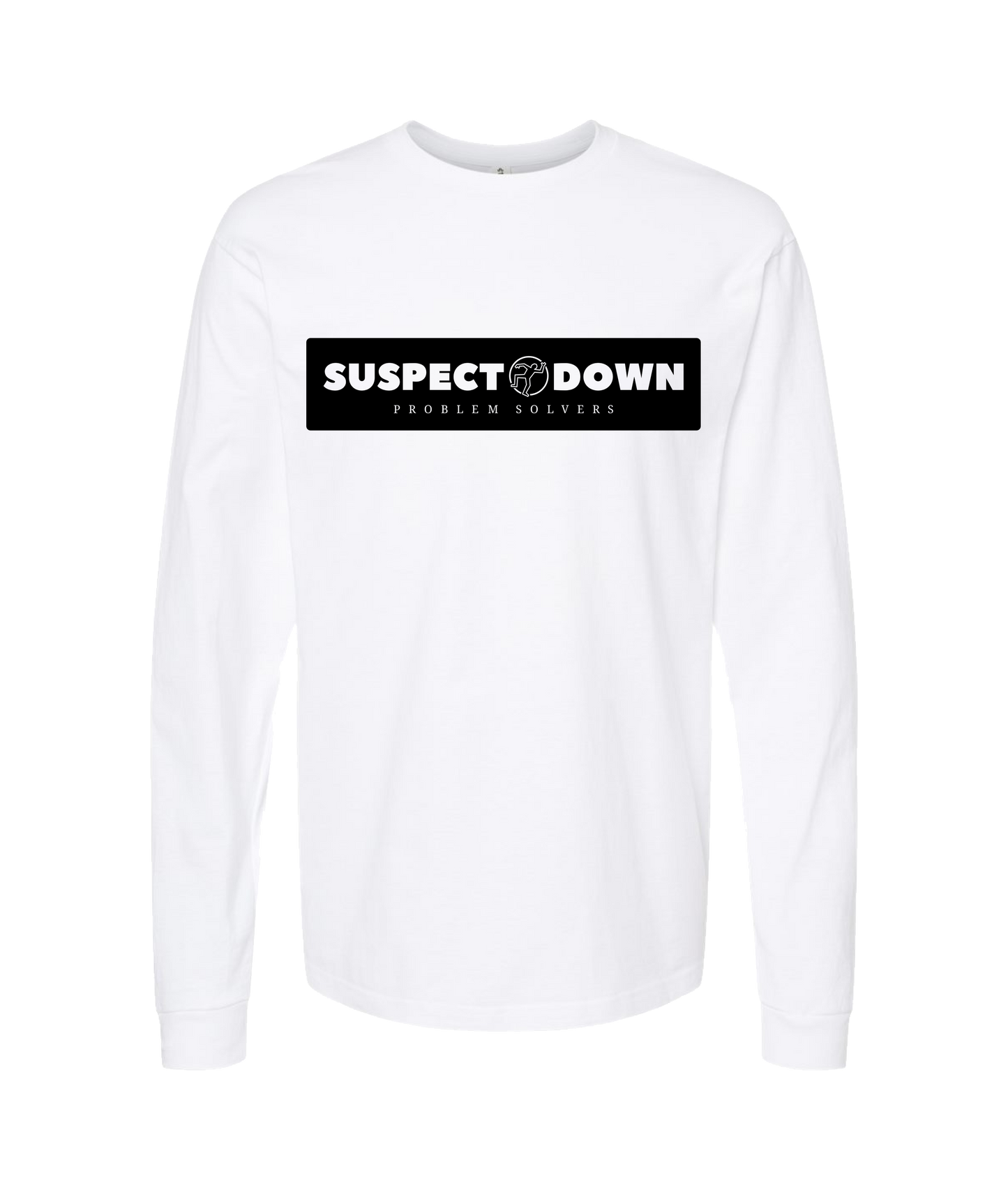 Suspect Down - PROBLEM SOLVERS - White Long Sleeve T