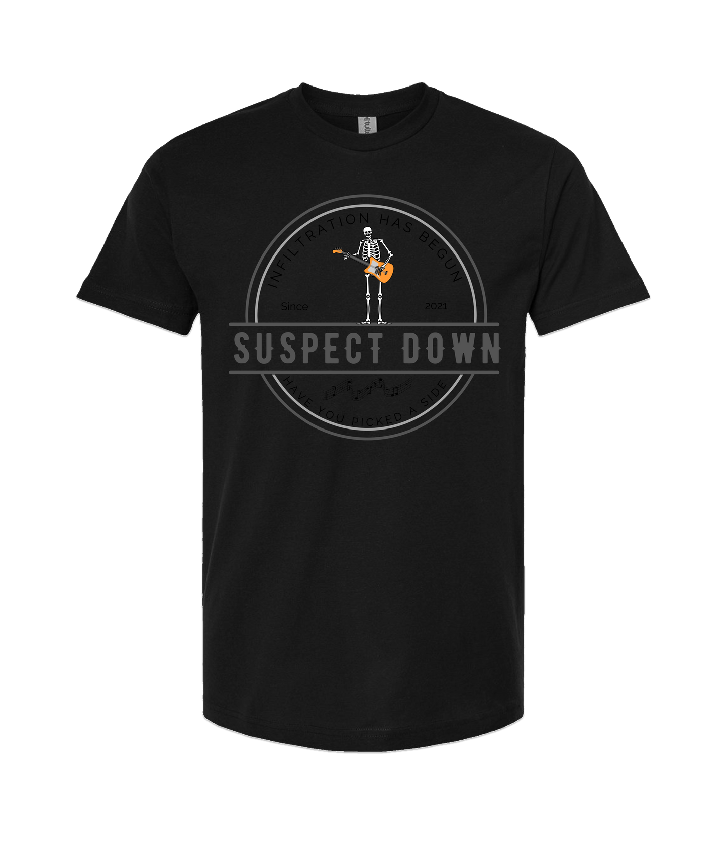 V-SUDTOP - INFILTRATION - Black T Shirt