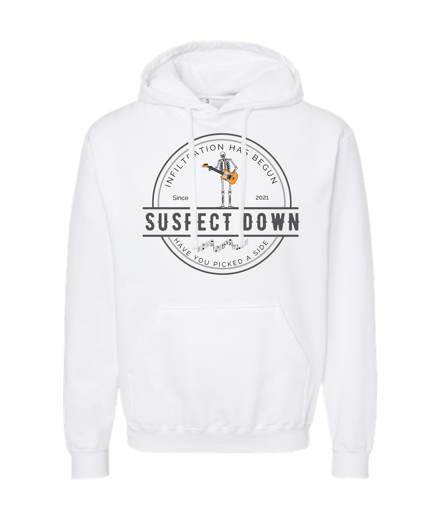 Suspect Down - INFILTRATION - White Hoodie