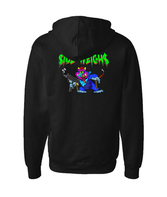 Side Weighs - Spitz - Black Zip Up Hoodie