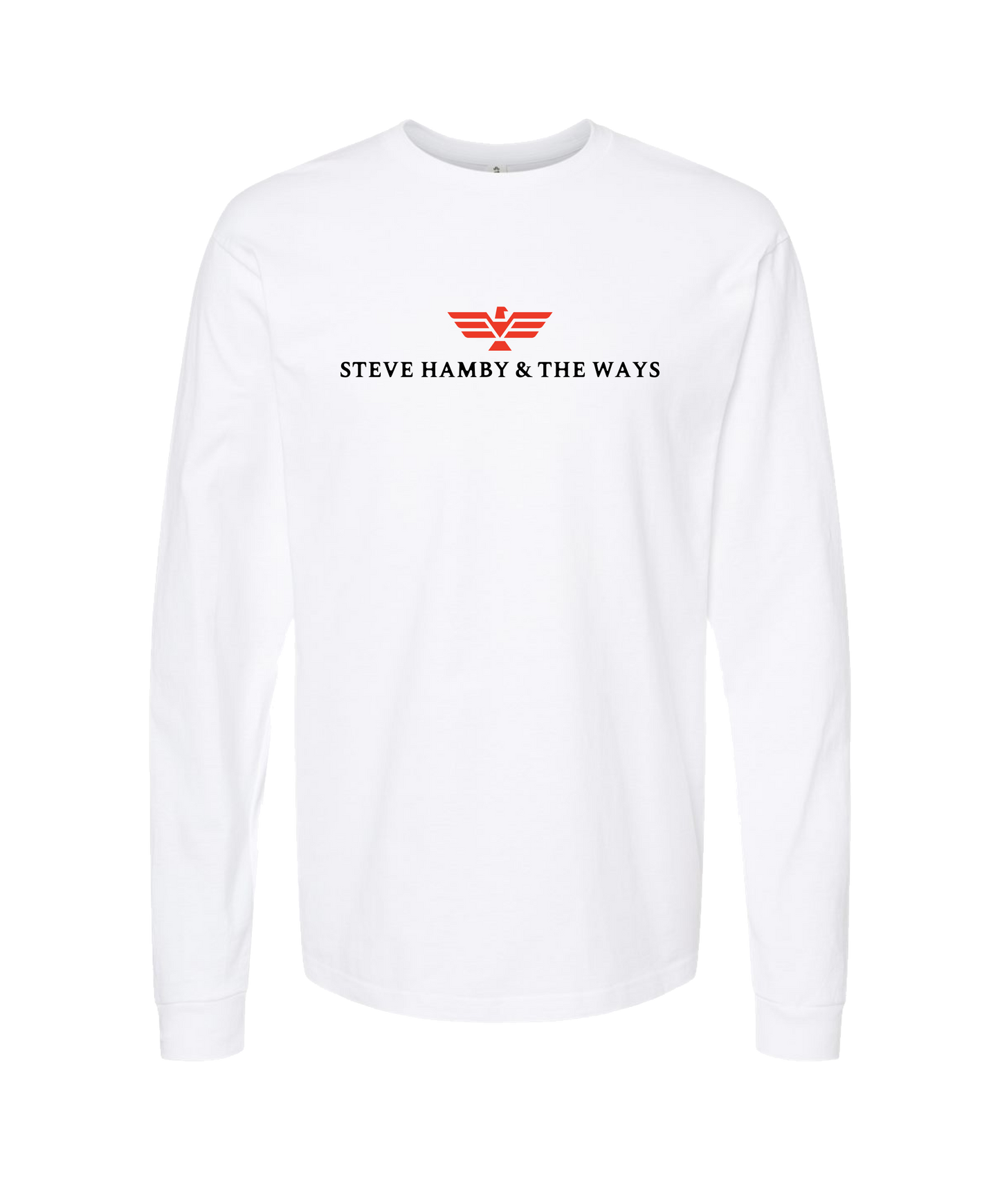 Steve Hamby & The Ways - Logo - White Long Sleeve T