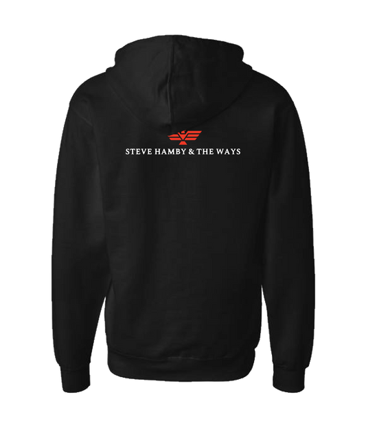 Steve Hamby & The Ways - Logo - Black Zip Up Hoodie