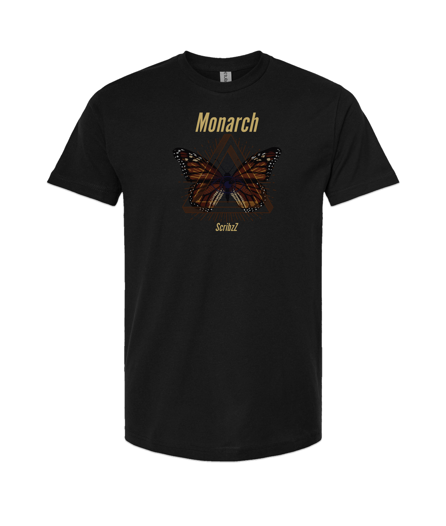 ScribzZ - Monarch - Black T-Shirt