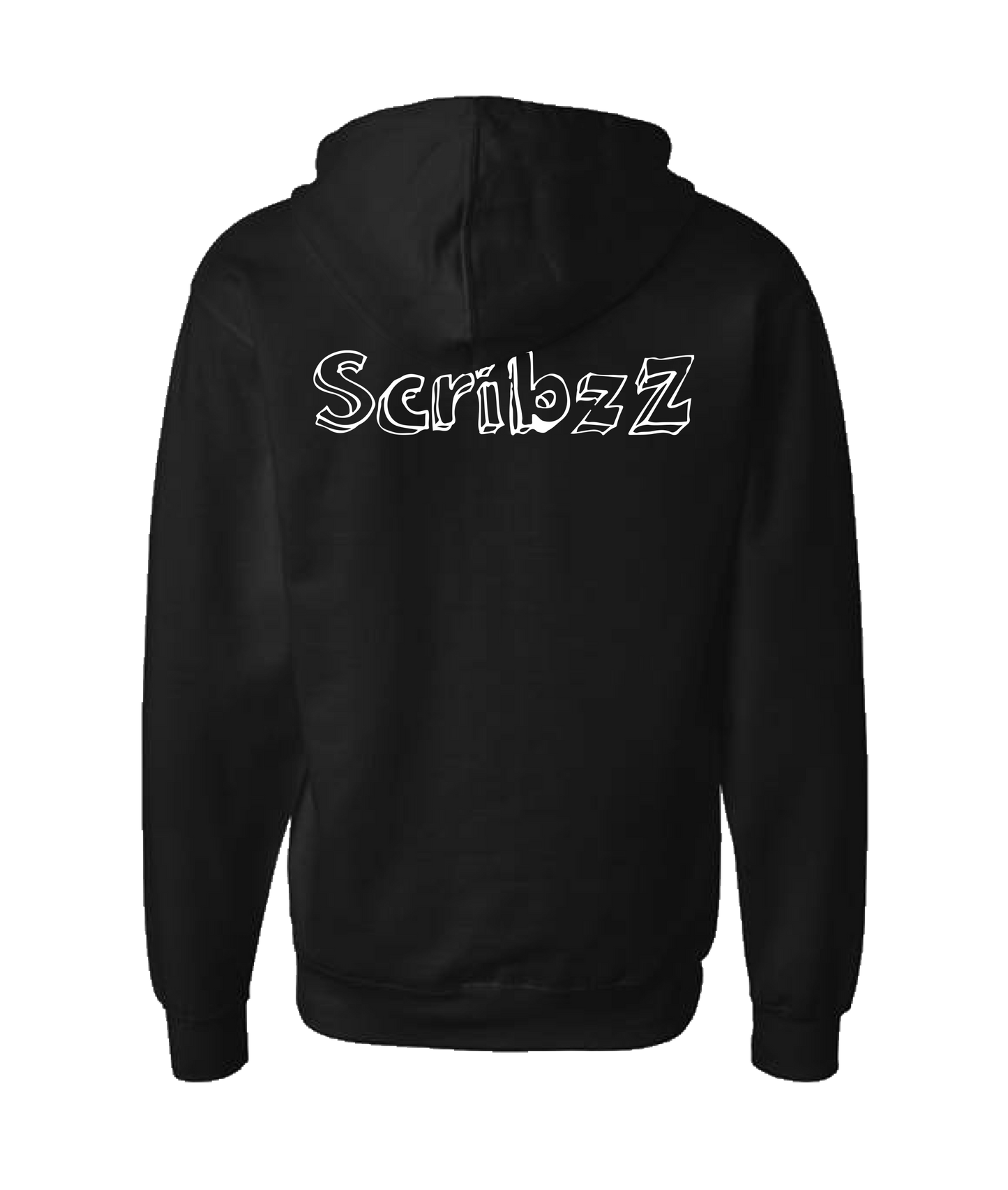 ScribzZ - Logo - Black Zip Up Hoodie