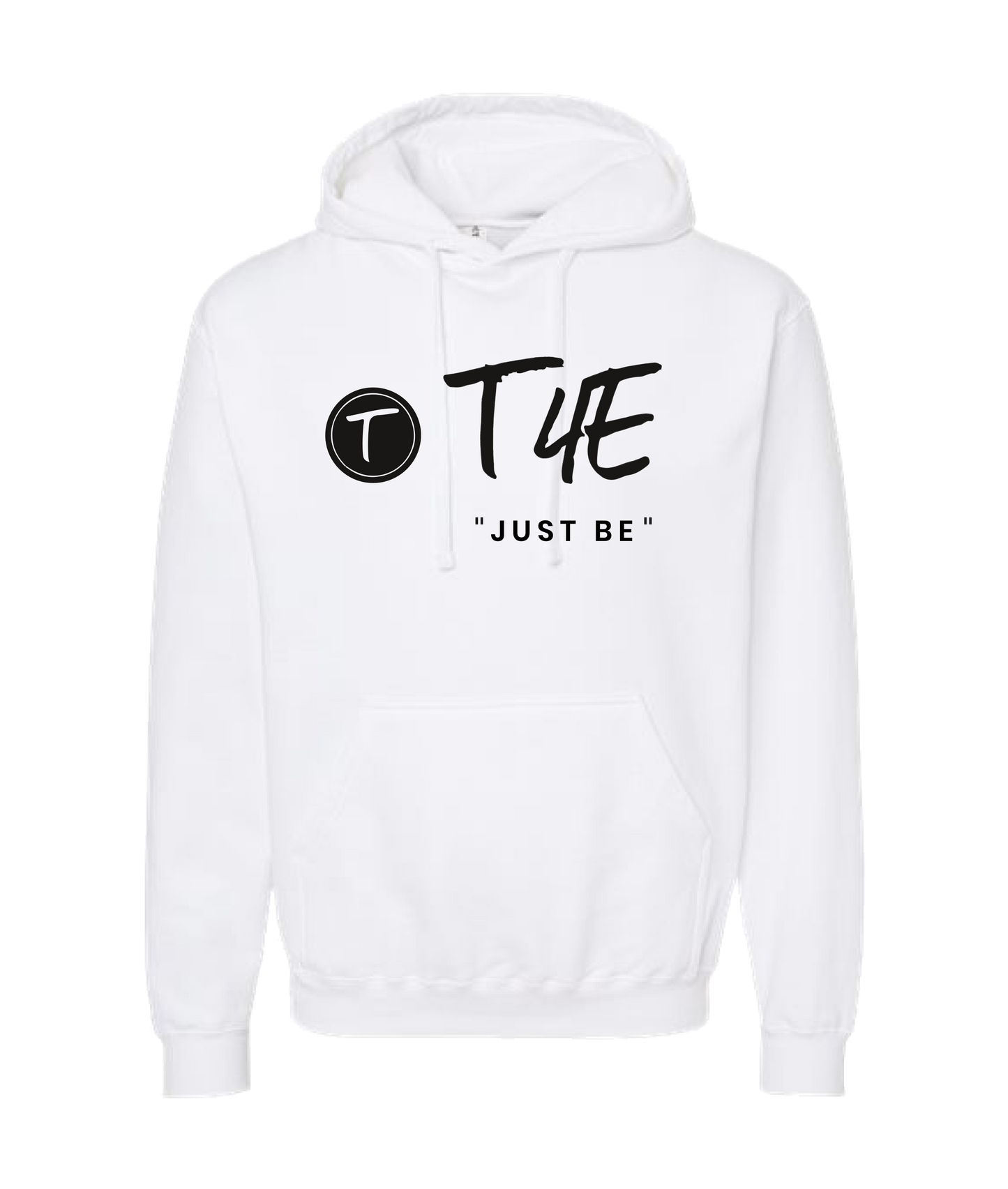 V-T4ETOP - JUST BE - White Hoodie