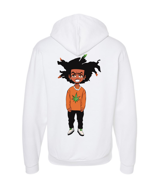 TAKCALB MERCH - Larry 2Key - White Zip Up Hoodie