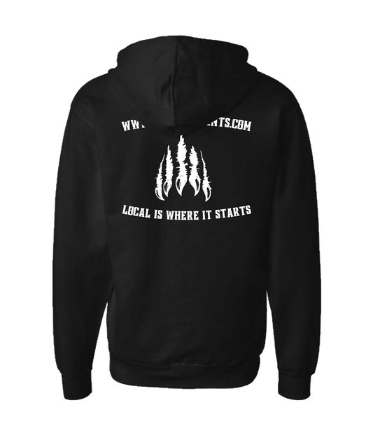 V-TALTOP - LIWIS - Black Zip Up Hoodie