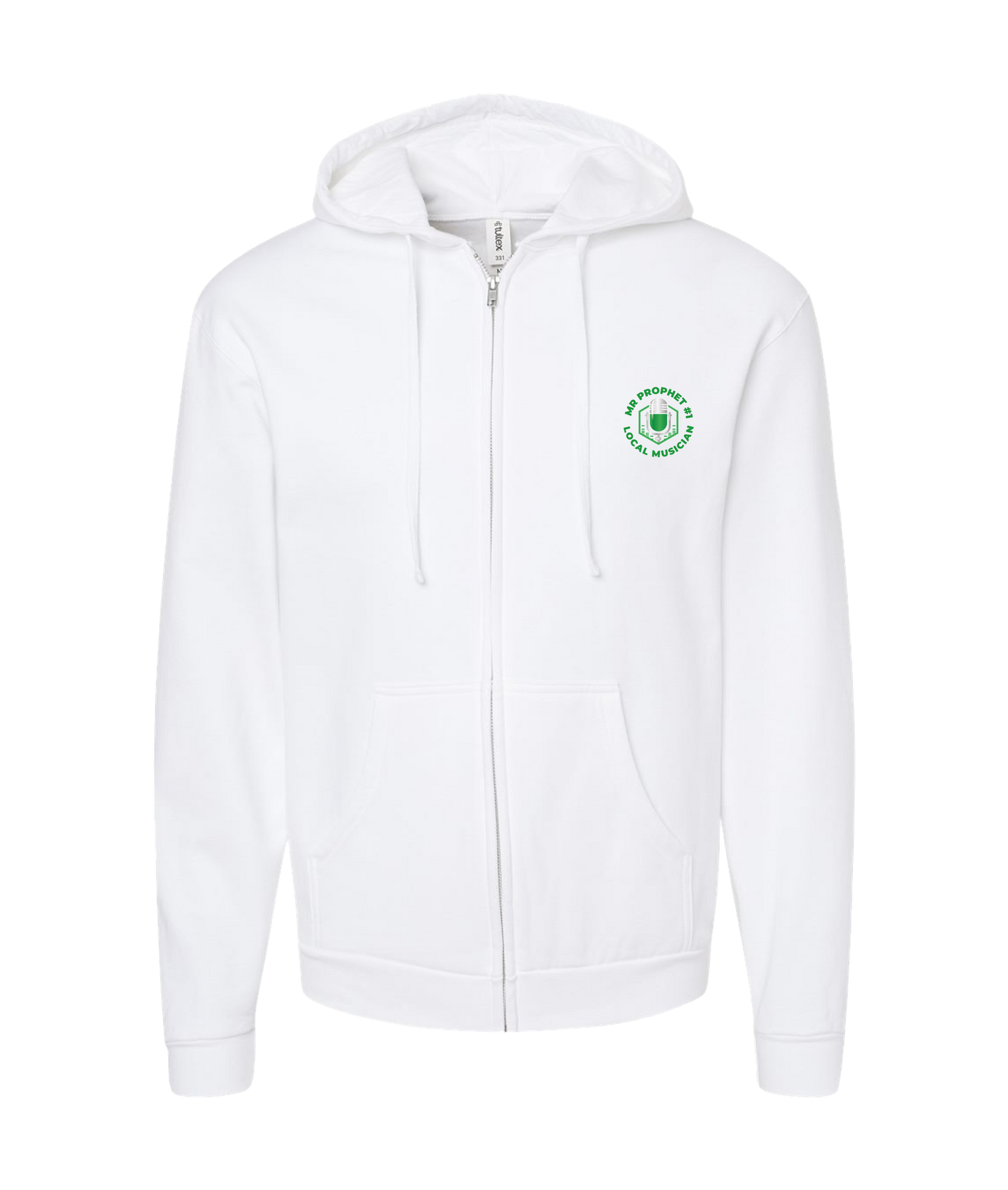 Talented Black - MR PROPHET - White Zip Up Hoodie