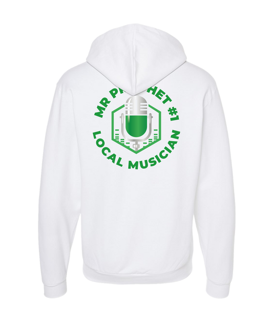 V-TALBTOP - MR PROPHET - White Zip Up Hoodie