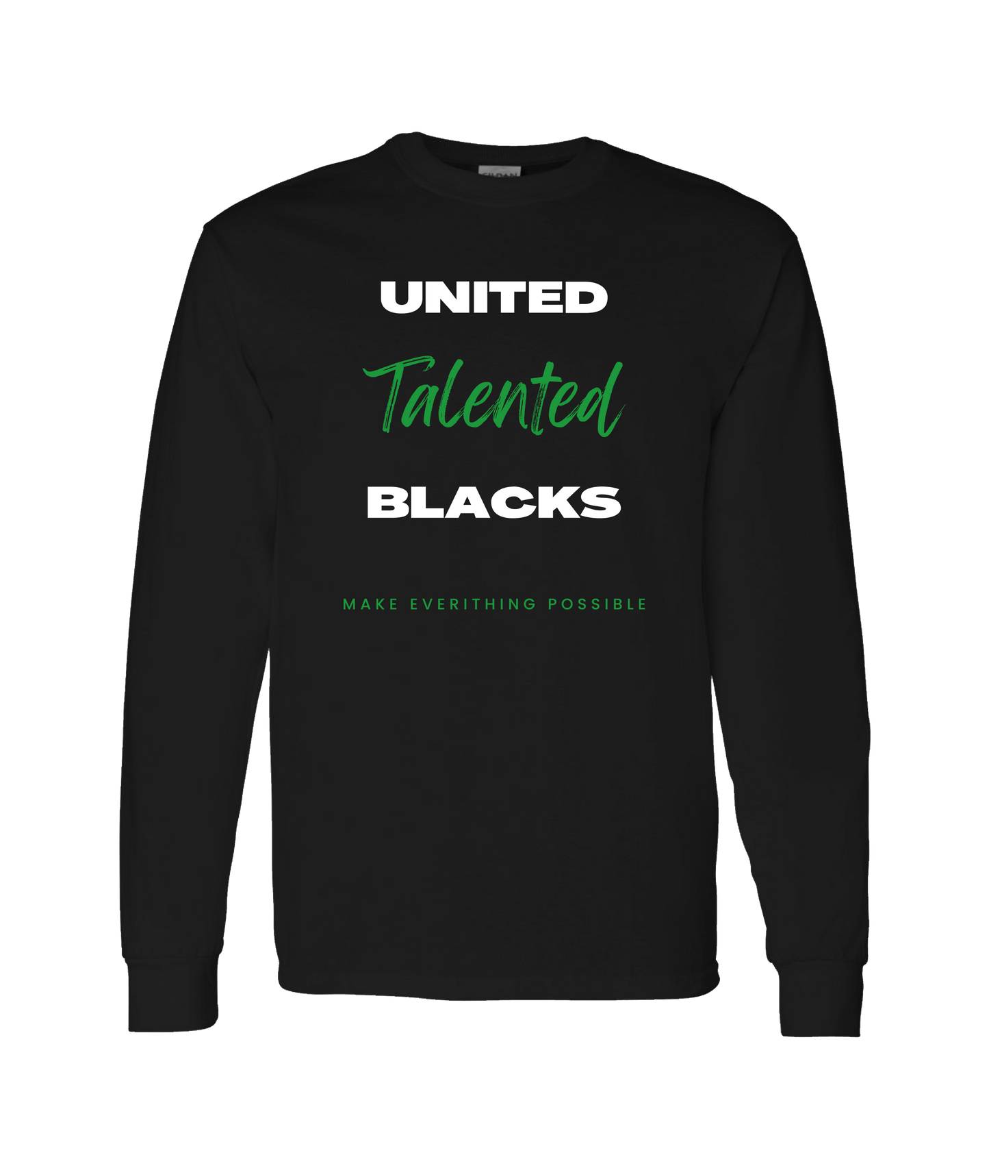 V-TALBTOP - MAKE EVERYTHING POSSIBLE - Black Long Sleeve T
