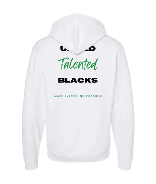 Talented Black - MAKE EVERYTHING POSSIBLE - White Zip Up Hoodie