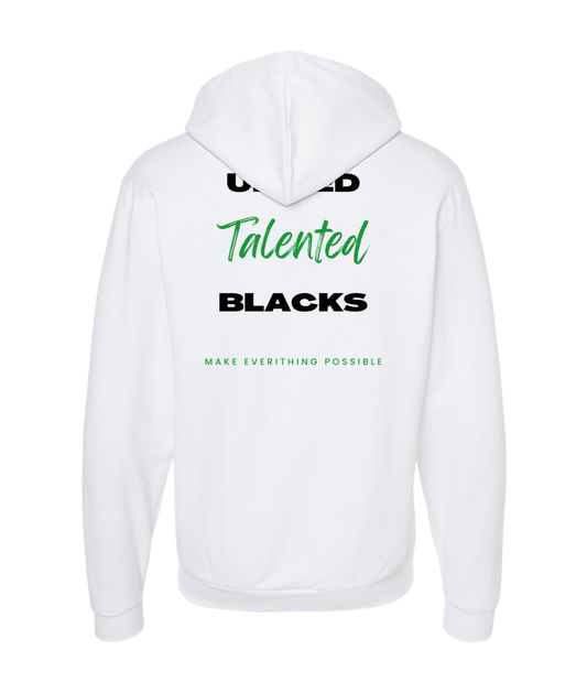 V-TALBTOP - MAKE EVERYTHING POSSIBLE - White Zip Up Hoodie
