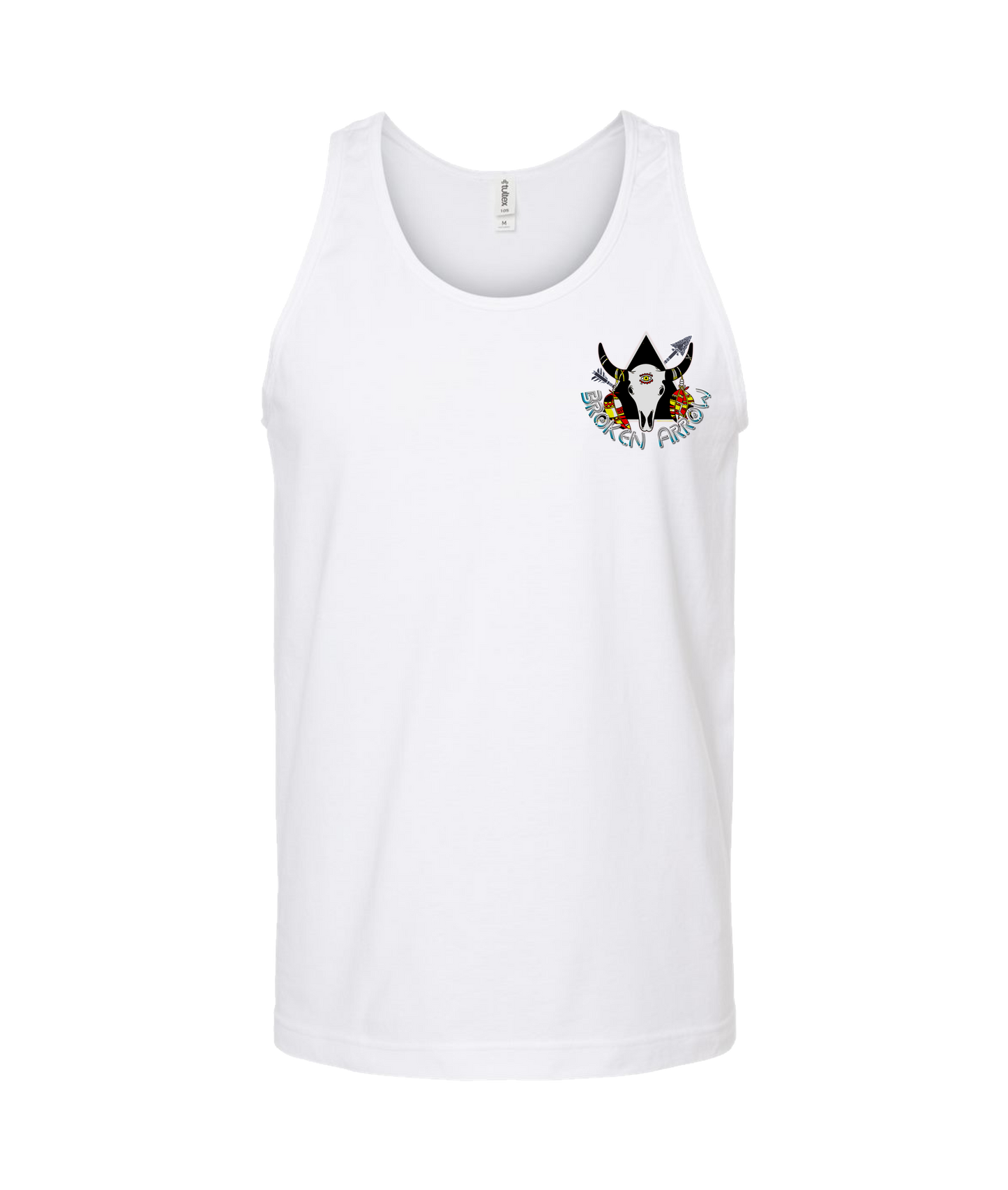 V-TBBATOP - Broken Arrow 1 - White Tank Top