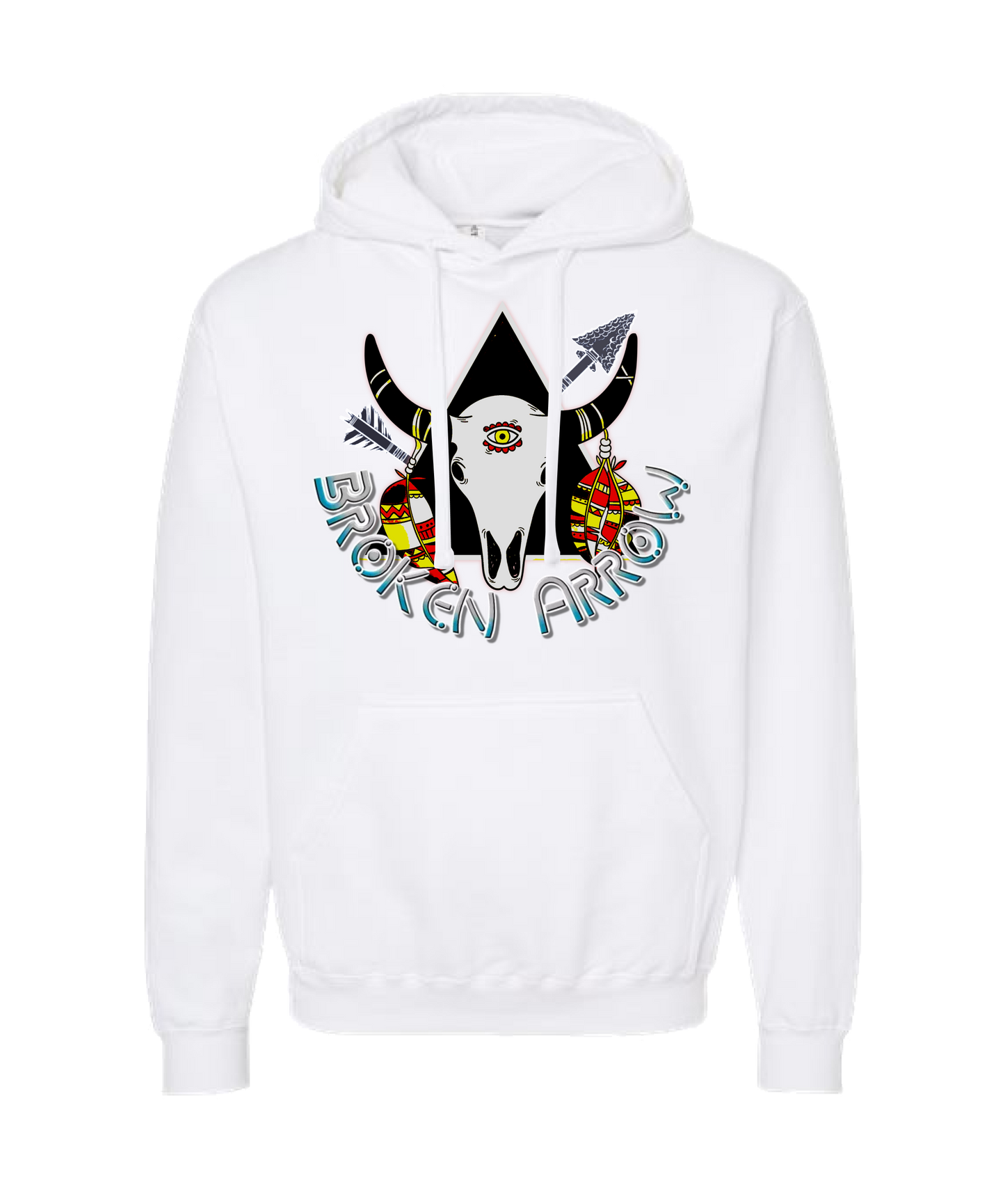 V-TBBATOP - Broken Arrow 1 - White Hoodie
