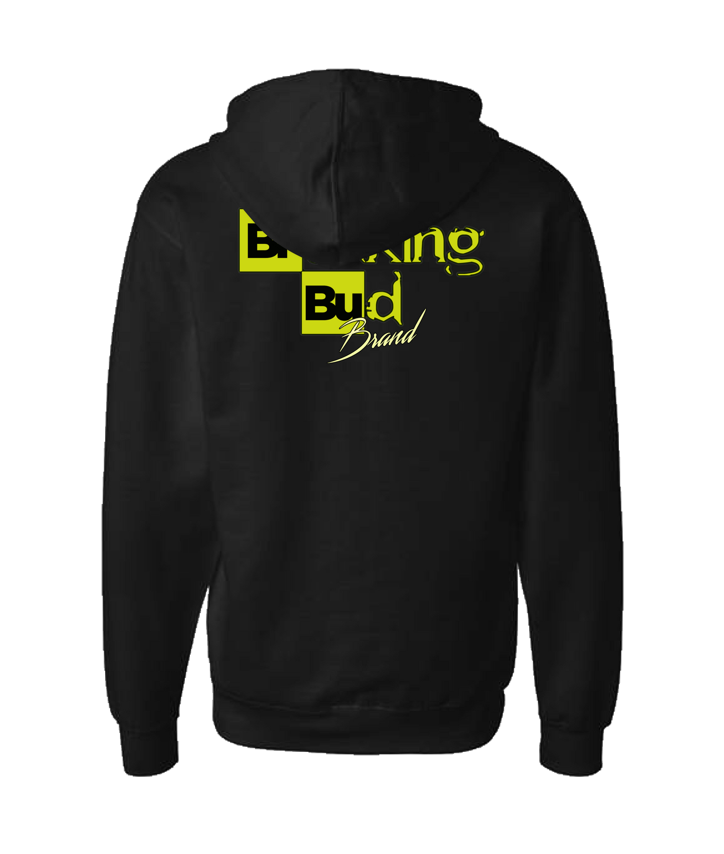 The Breakin Bud Brand - Winter season - Black Zip Up Hoodie