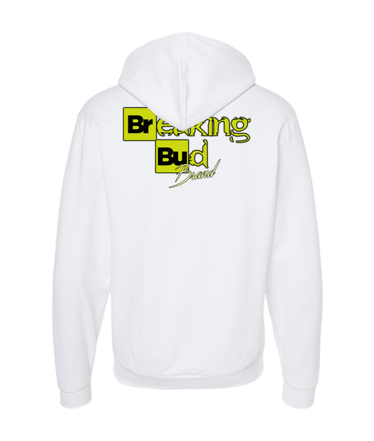 The Breakin Bud Brand - Winter season - White Zip Up Hoodie