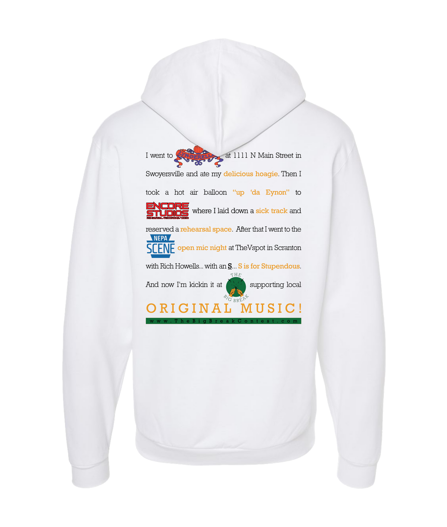 The Big Break - Season 3 - White Zip Up Hoodie
