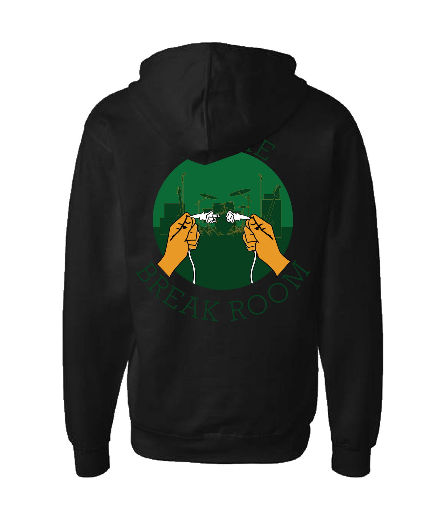 The Big Break - in the BREAK ROOM - Black Zip Up Hoodie