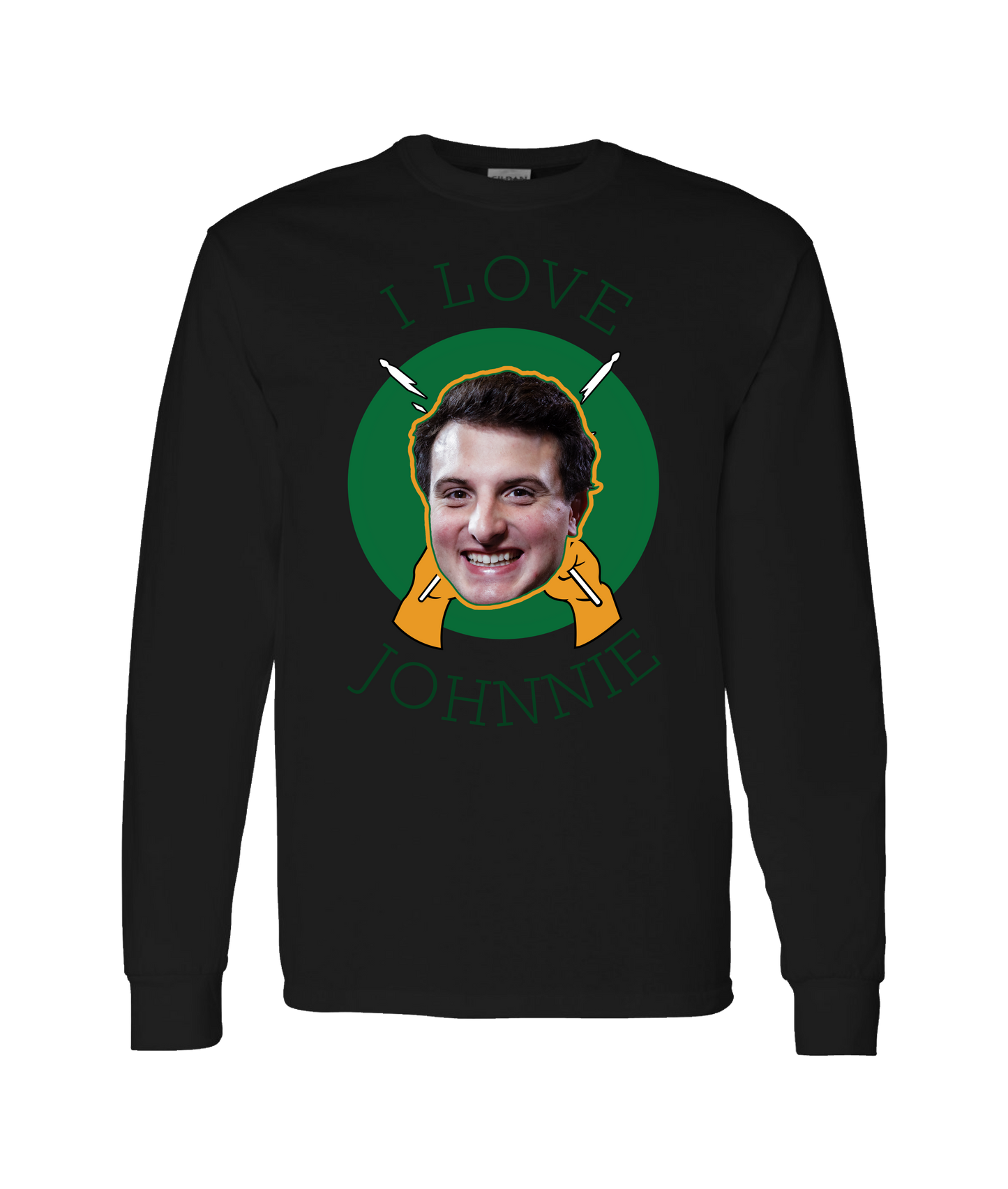 The Big Break - I Love Johnnie - Black Long Sleeve T