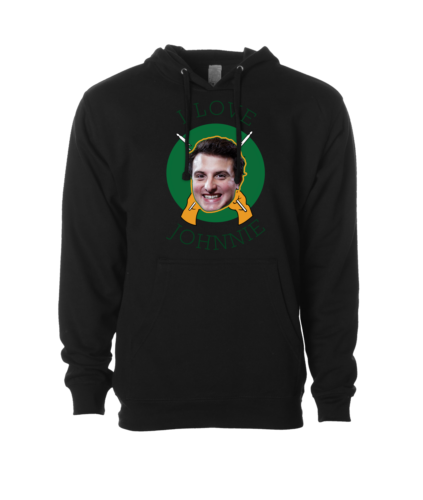 The Big Break - I Love Johnnie - Black Hoodie