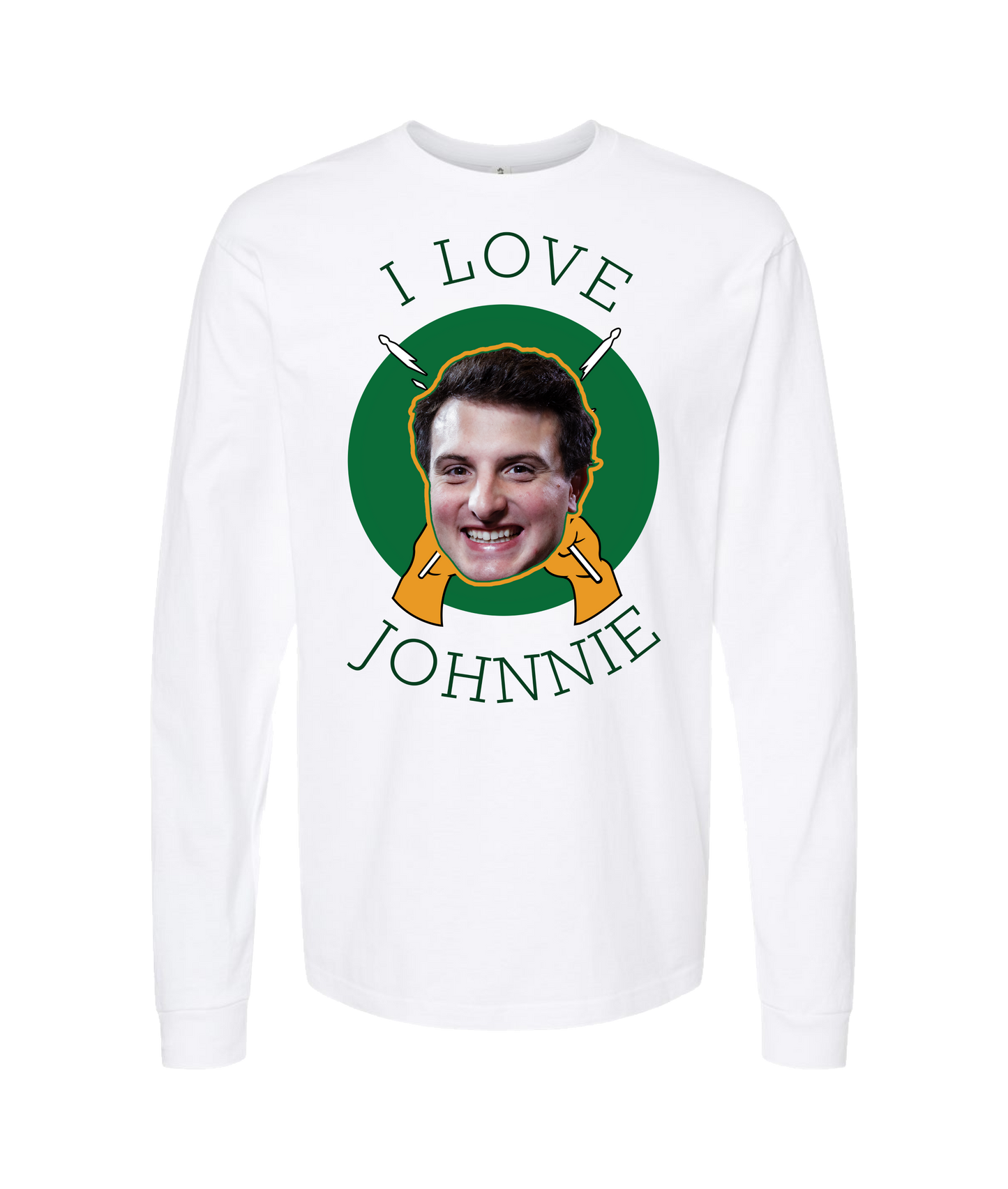 The Big Break - I Love Johnnie - White Long Sleeve T