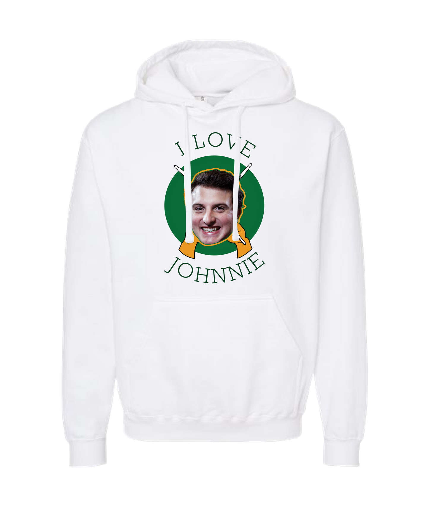 The Big Break - I Love Johnnie - White Hoodie