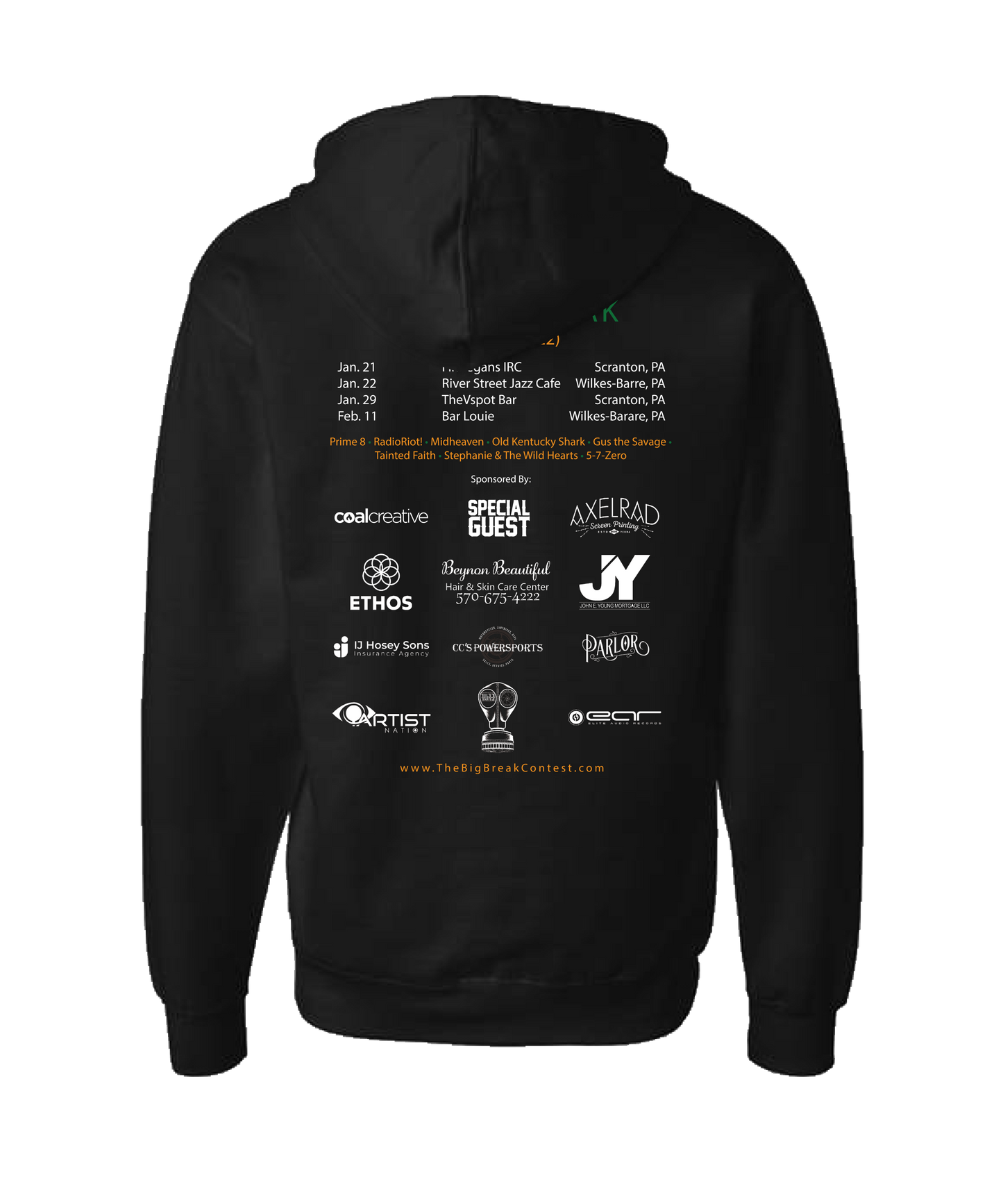 The Big Break - Season 2 - Black Zip Up Hoodie