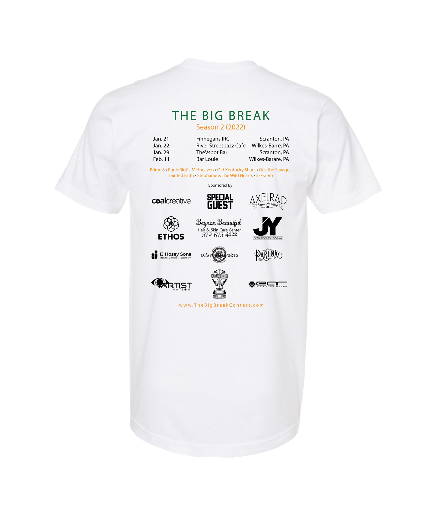 The Big Break - Season 2 - White T-Shirt