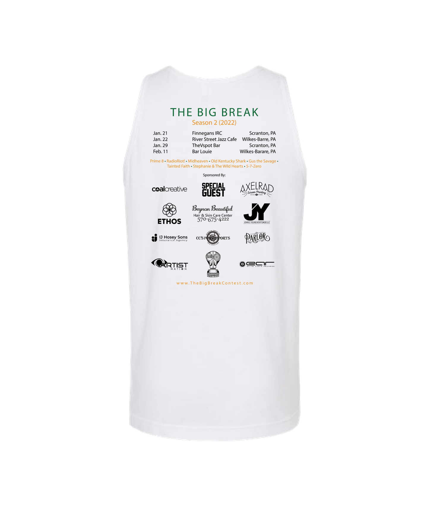 The Big Break - Season 2 - White Tank Top