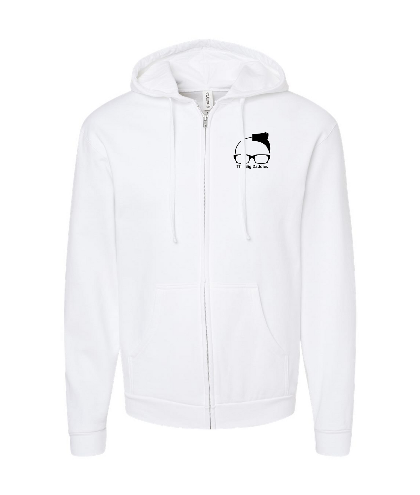 The Big Daddies - TBD Logo - White Zip Hoodie