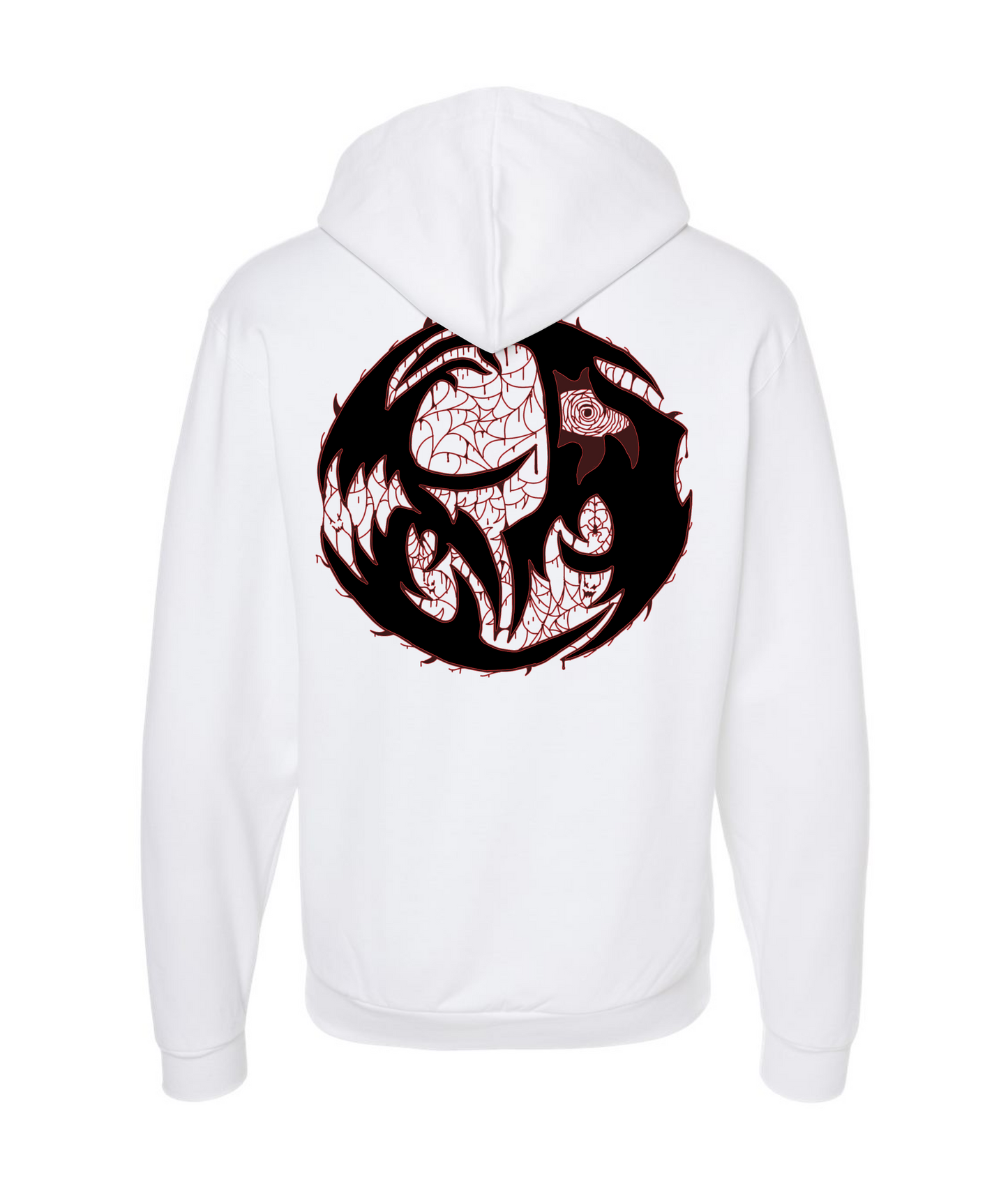 V-TBKTOP - Brain Washed Allegiance - White Zip Up Hoodie