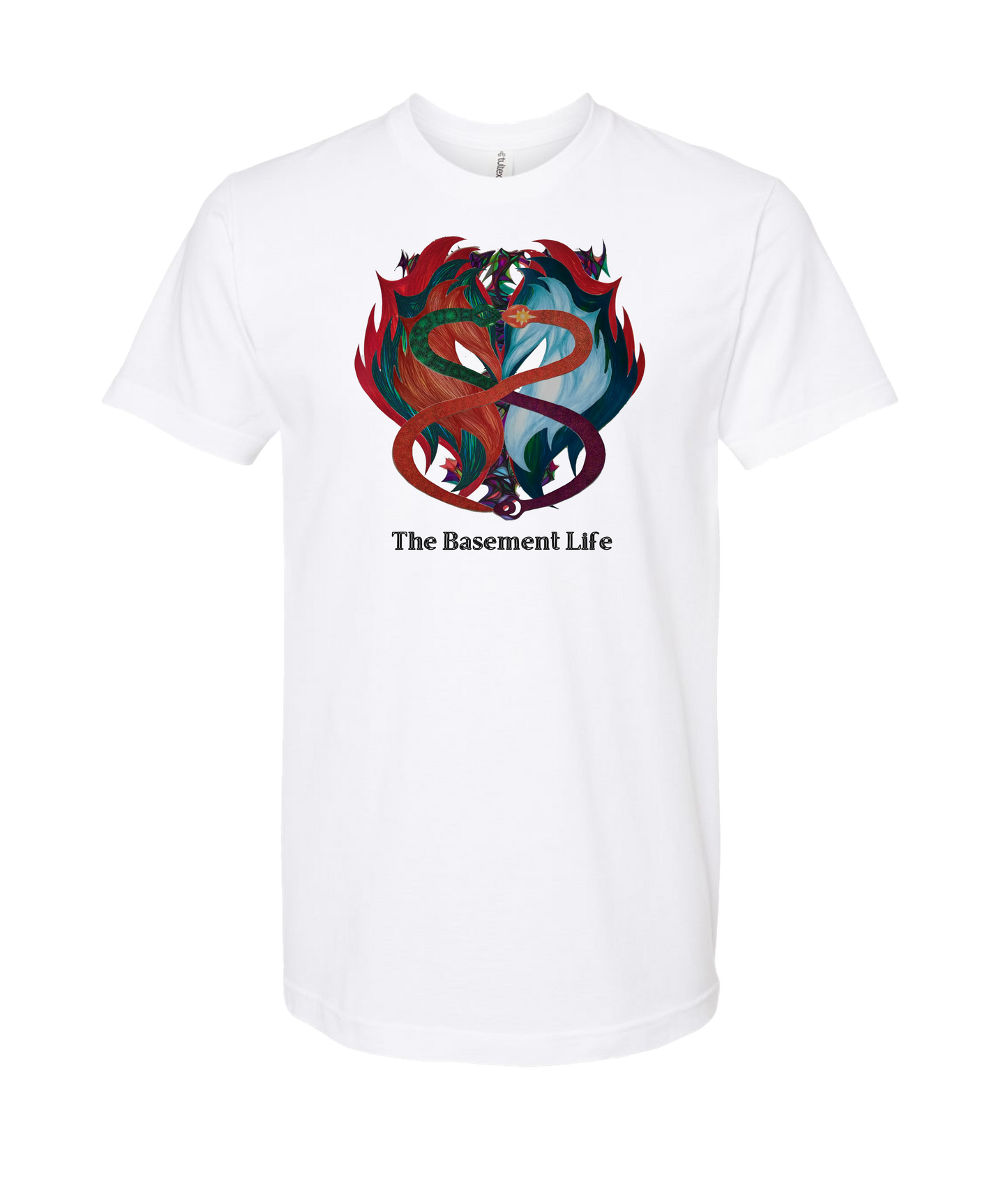The Basement Life - Infinite Snake - White T-Shirt