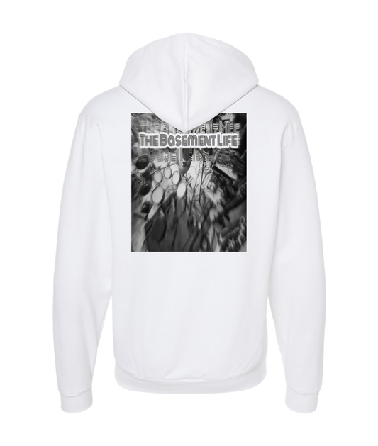 The Basement Life - Studio - White Zip Up Hoodie