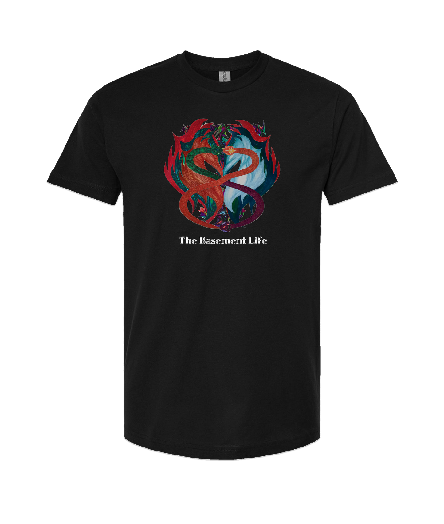 The Basement Life - Infinite Snake - Black T Shirt