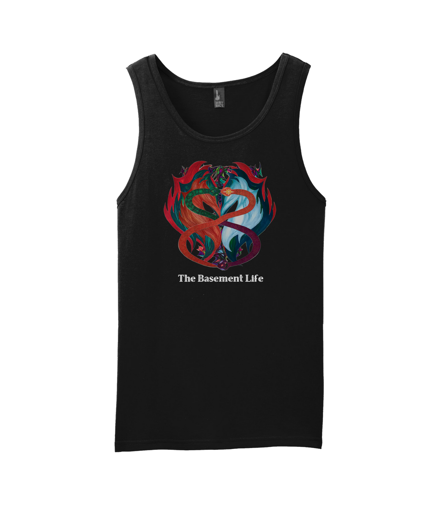 The Basement Life - Infinite Snake - Black Tank Top