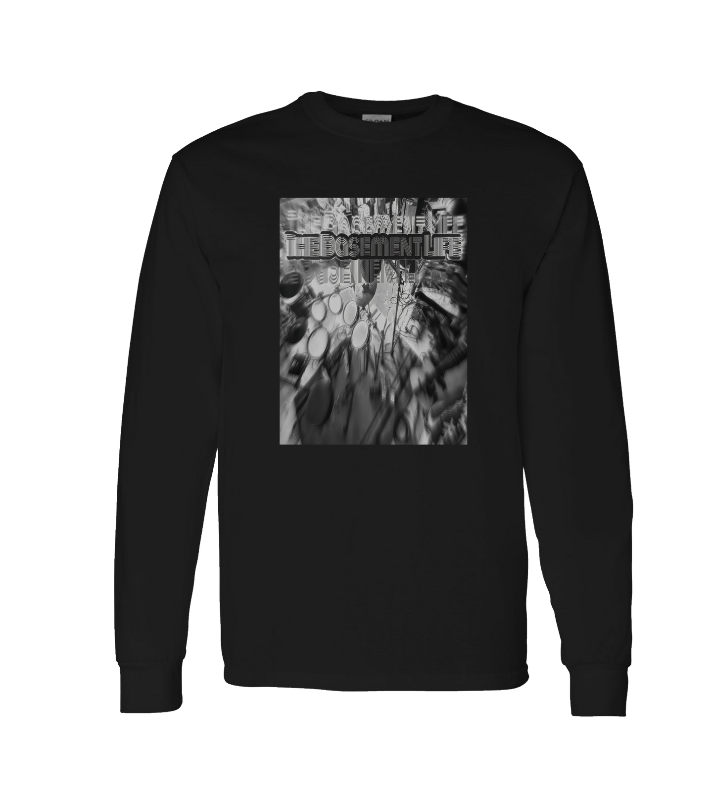 The Basement Life - Studio - Black Long Sleeve T
