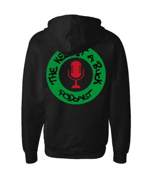 The Buck Store - The Keep it a Buck Podcast Round Logo - Black Zip Up Hoodie